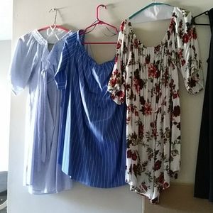 2 short dresses 1 short set